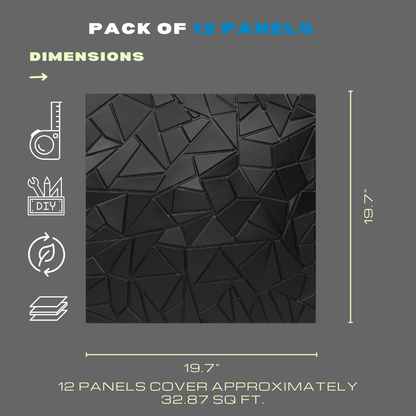 3D WALL PANEL DIAMOND ( 12 PACK )