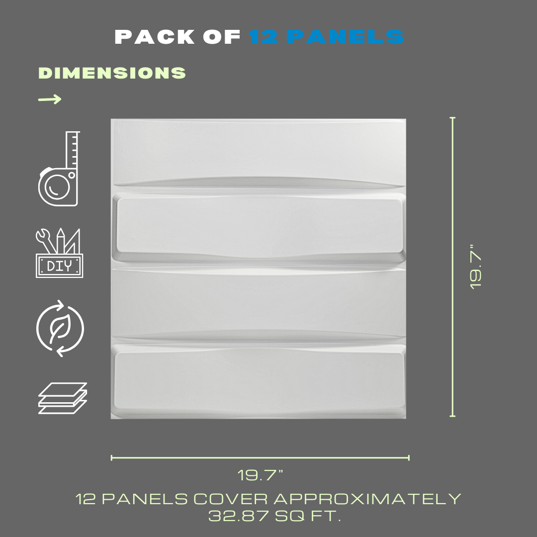 3D WALL PANEL MODERN ( 12 PACK )