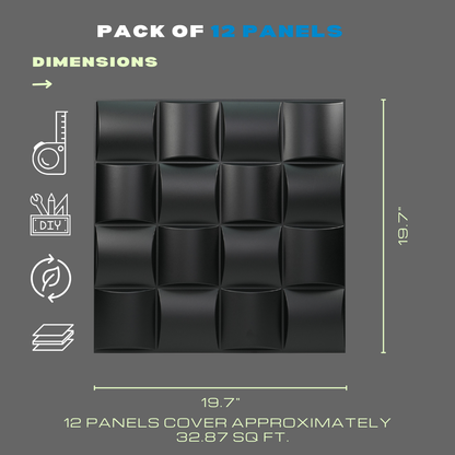 3D WALL PANEL MOSAIC ( 12 PACK )