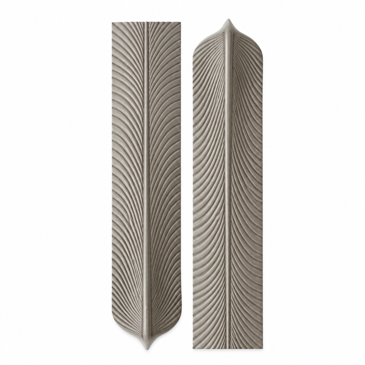 PU FEATHER - CEMENT GRAY ( 16 PACK )