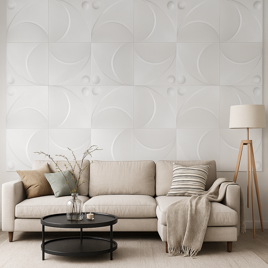 3D WALL PANEL CIRCLE ( 12 PACK )