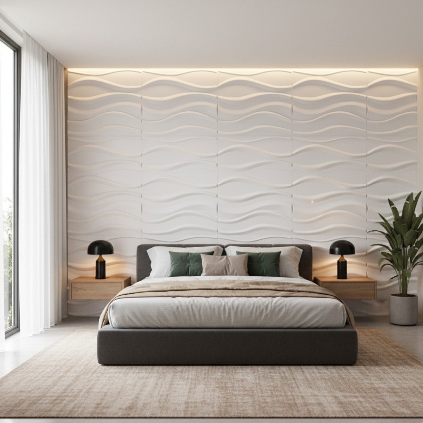 3D WALL PANEL WAVES ( 12 PACK )