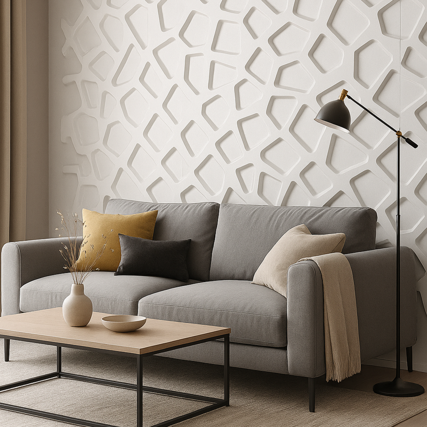 3D WALL PANEL ABSTRACT ( 12 PACK )