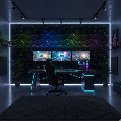 3D WALL PANEL ABSTRACT ( 12 PACK )