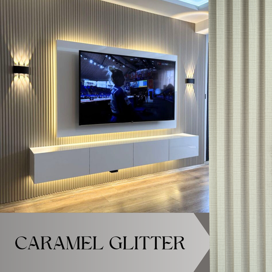 WALL PANEL INTERIOR - CARAMEL GLITTER