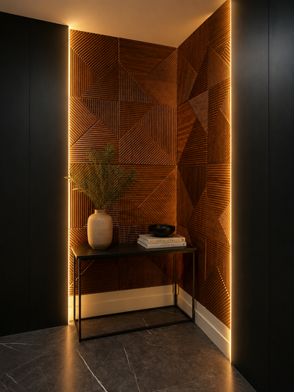 3D WALL PANEL WOODEN ( 12 PACK )